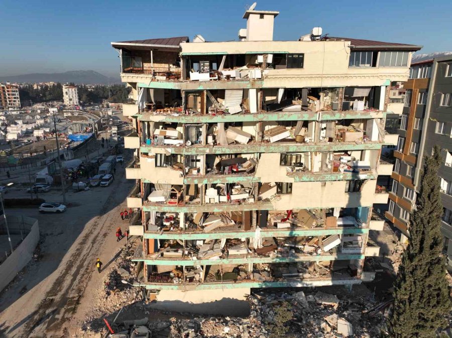 Depremin 9. Günü Hatay’daki Yıkım Havadan Çekilen Görüntülere Yansıdı