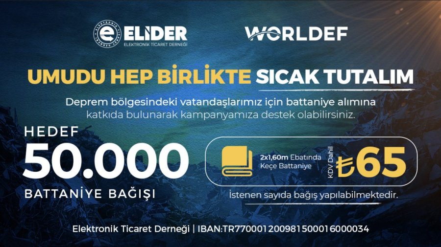 Worldef Ve Elider’den ‘umudu Sıcak Tutalım’ Kampanyası