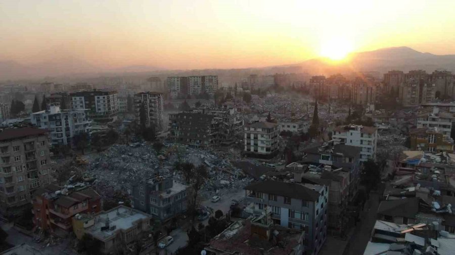 Depremin 10’uncu Gününde Hatay’daki Yıkım Havadan Görüntülendi