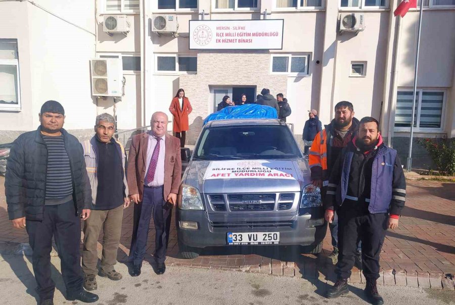 Silifke İlçe Milli Eğitim Müdürlüğünden Deprem Seferberliği