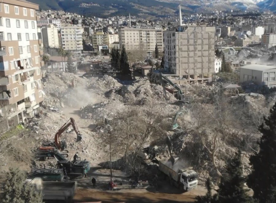 Depremin 11’inci Gününde Kahramanmaraş’ın Son Durumu Havadan Görüntülendi