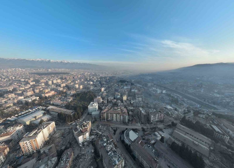 Toz Bulutlarıyla Kaplanan Hatay Dron İle Görüntülendi