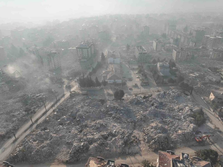 Toz Bulutlarıyla Kaplanan Hatay Dron İle Görüntülendi