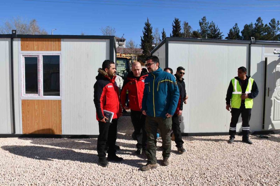 Depremin Merkez Üssü Pazarcık’a Konteyner Kent Kuruluyor