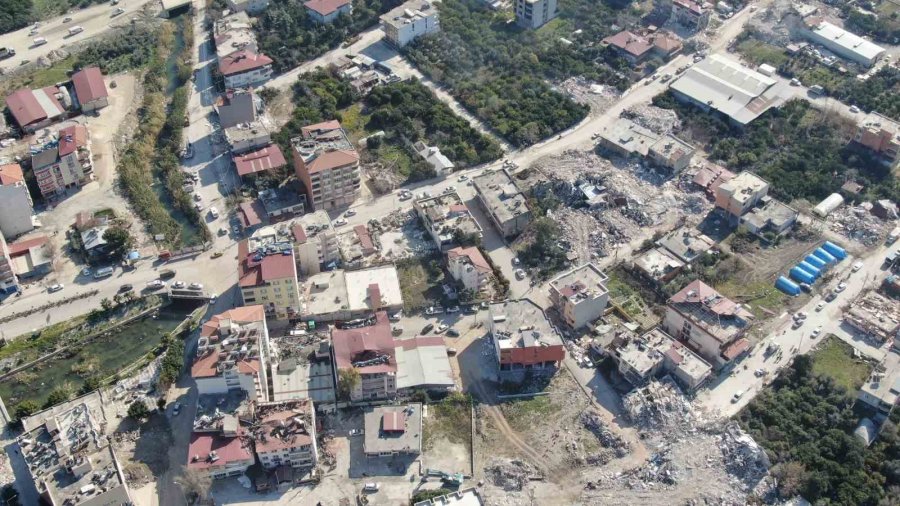 Samandağ Deprem Sonrası Havadan Görüntülendi