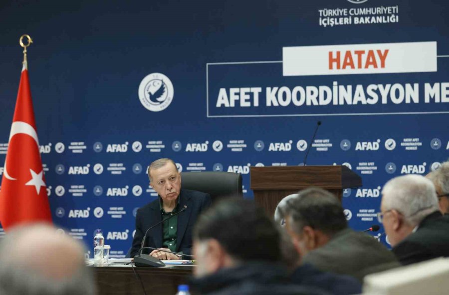 Cumhurbaşkanı Erdoğan, Hatay’da Kanaat Önderleri Ve Stk Temsilcileri İle Bir Araya Geldi