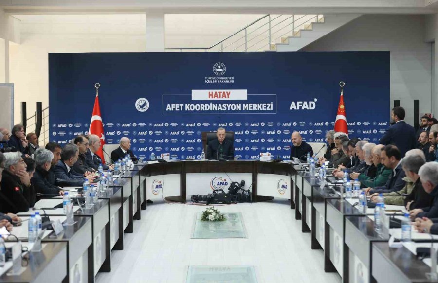 Cumhurbaşkanı Erdoğan, Hatay’da Kanaat Önderleri Ve Stk Temsilcileri İle Bir Araya Geldi