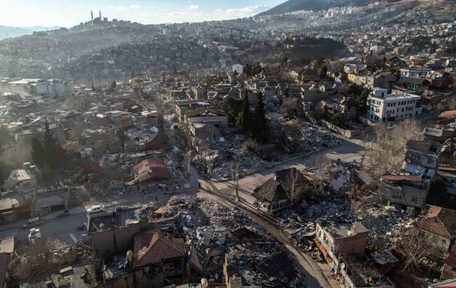 Sessizliğe Bürünen Kahramanmaraş’ın Ara Sokakları Havadan Görüntülendi