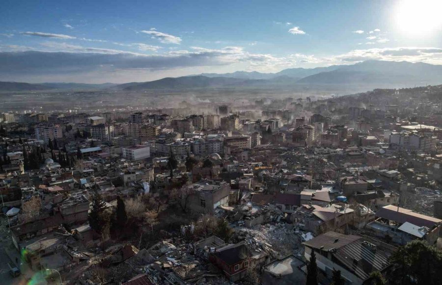 Sessizliğe Bürünen Kahramanmaraş’ın Ara Sokakları Havadan Görüntülendi