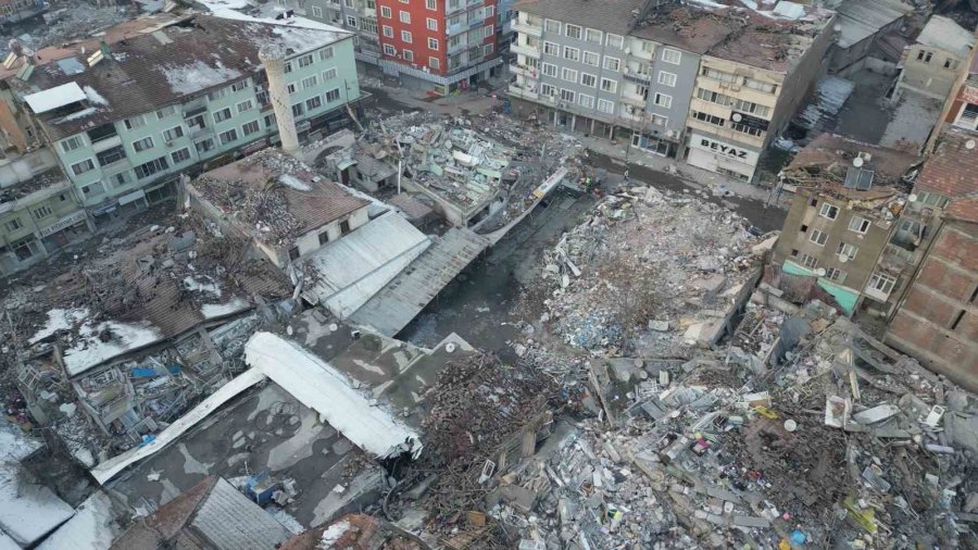 Depremin Vurduğu Malatya’daki Yıkım Havadan Görüntülendi