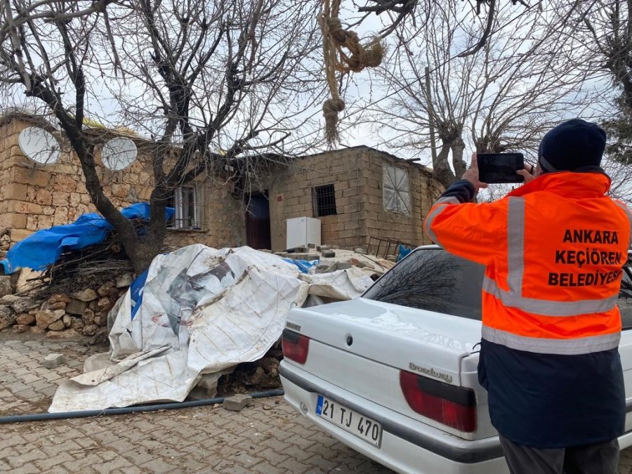 Keçiören Belediyesinin Uzman Ekipleri Hasar Tespiti İçin Sahada