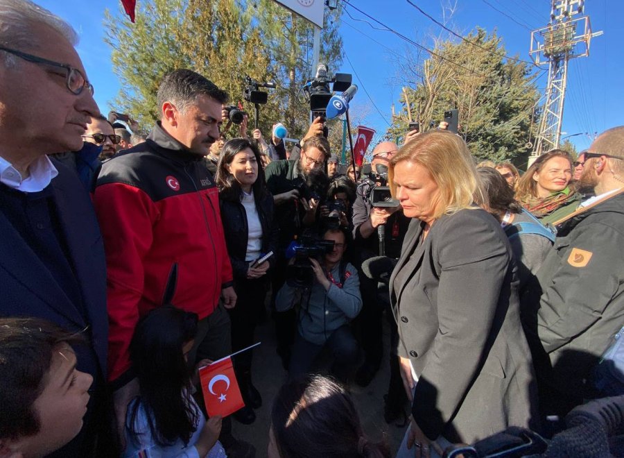 Alman Bakanlar, Depremin Merkezi Pazarcık’ı Ziyaret Etti