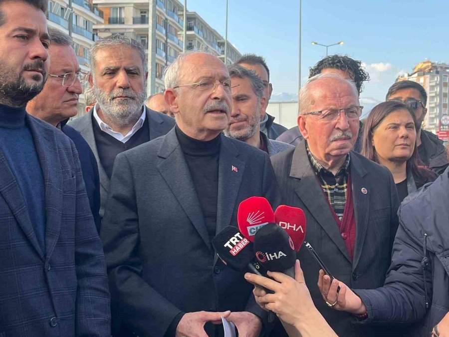 Kılıçdaroğlu: “hatay’ı Ayağa Kaldırmak Hepimizin Ortak Görevidir”