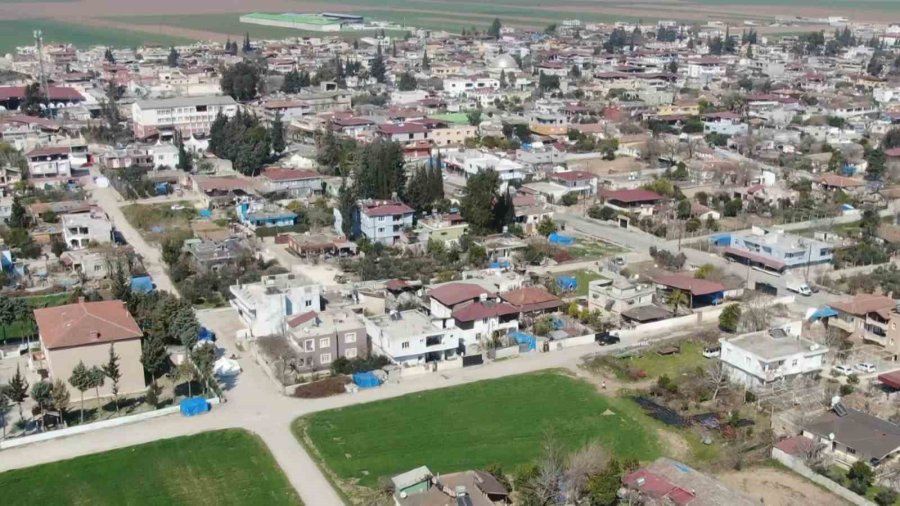 Hatay’ın En Küçük İlçesi Kumlu, Depremlerin Ardından Havadan Görüntülendi