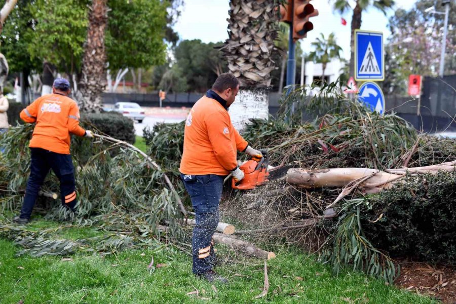 Mersin Büyükşehir Belediyesi ’fırtına’ Uyarısına Karşı Teyakkuzda