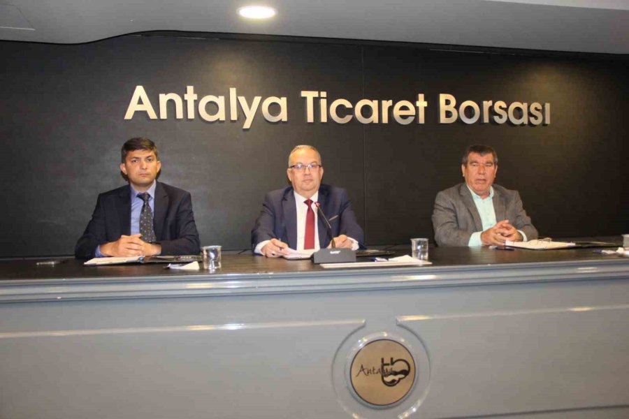 Antalya Ticaret Borsası Başkan Vekili Halil Bülbül: