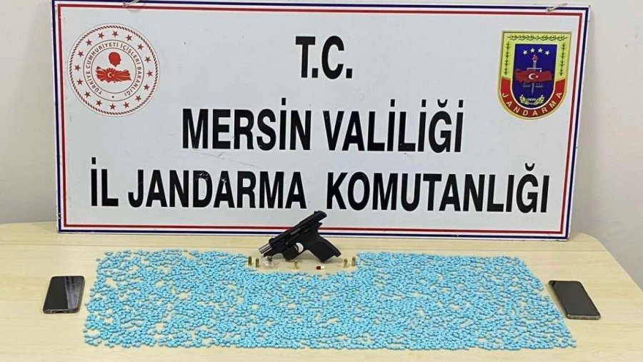 Mersin’de 8 Bin 340 Adet Uyuşturucu Hap Ele Geçirildi