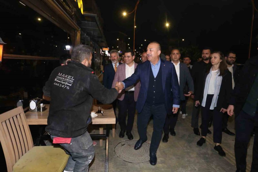 Bakan Çavuşoğlu, Kendi Kullandığı Togg İle Kepez’e Geldi