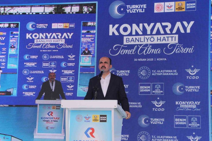 Konyaray Banliyö Hattı’nın Temeli Atıldı