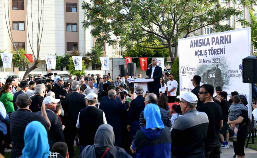 Muratpaşa’da Ahıska Parkı Açıldı