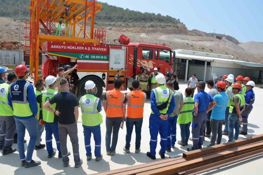 Akkuyu Ngs’de Bulunan Gönüllü Yangın Ekibine Eğitim Verildi