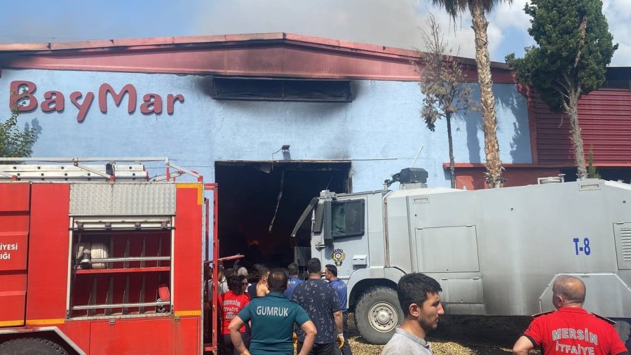 Mersin Serbest Bölgesi’nde Yangın