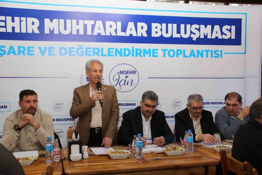 Muhtarlarla İstişare Ve Değerlendirme Toplantısı Yapıldı