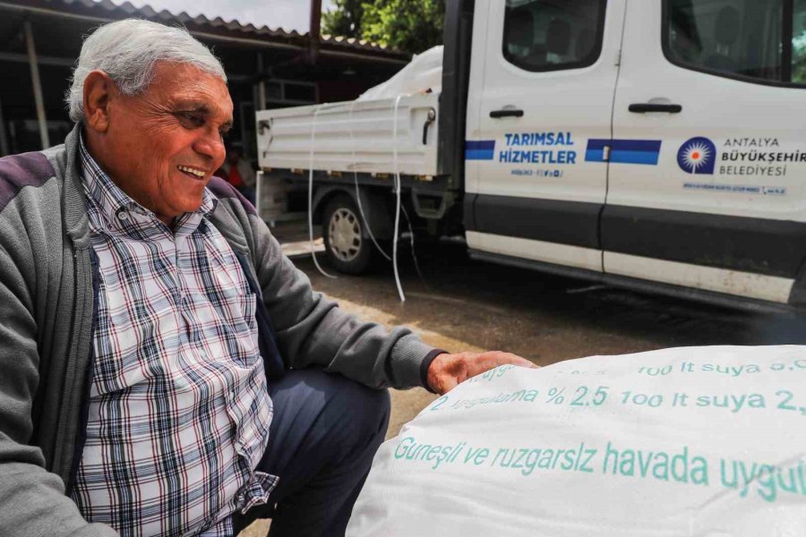 Büyükşehir Çiftçiye Kaolin Kili Dağıttı