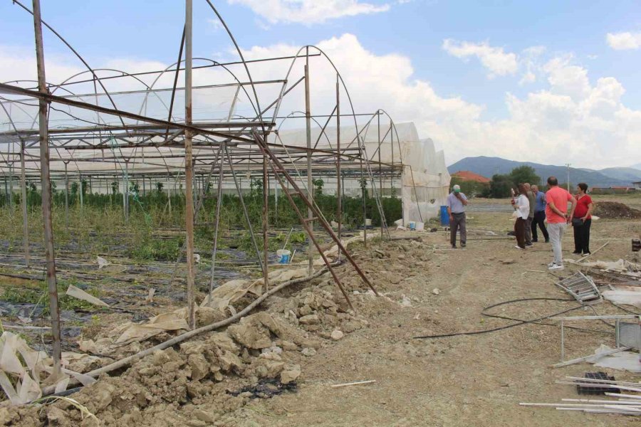 Hortum Ve Dolunun Vurduğu Üreticiye Sera Naylonu Desteği