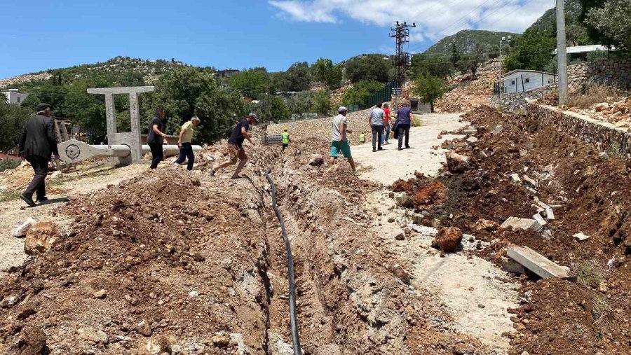 Kaş Aklar’ın İçme Suyu Sorunu Çözülüyor