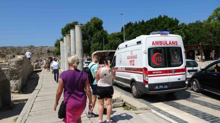 Side Antik Kenti’nde Eylem Yaptılar, Ambulansa Bile Yol Vermediler