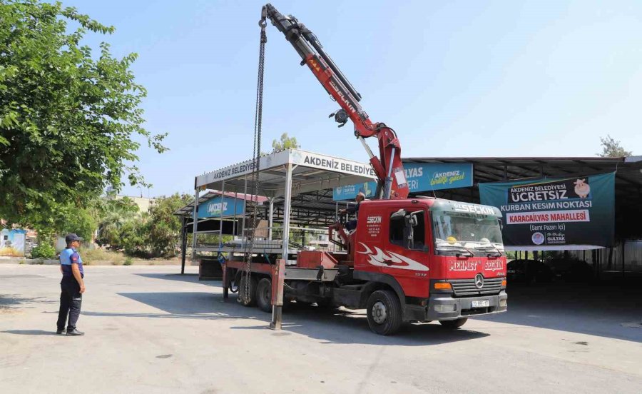 Akdeniz’de Kurban Kesim Ve Satış Yerleri Hazırlanıyor