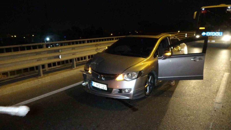 Alkollü Sürücünün Çarptığı Otomobilde Can Pazarı Yaşandı