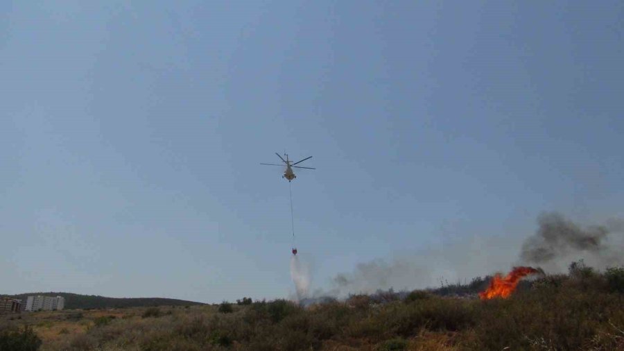 Mersin’de Makilik Alanda Çıkan Yangında 30 Dönüm Alan Zarar Gördü