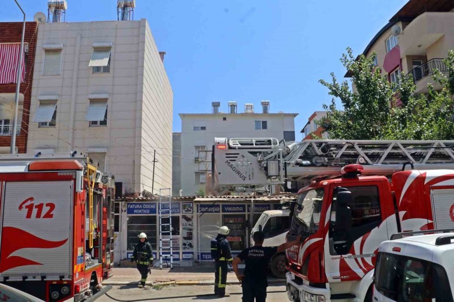 Boşaltılan İş Yerindeki Kaynak Çalışması Yangın Çıkardı