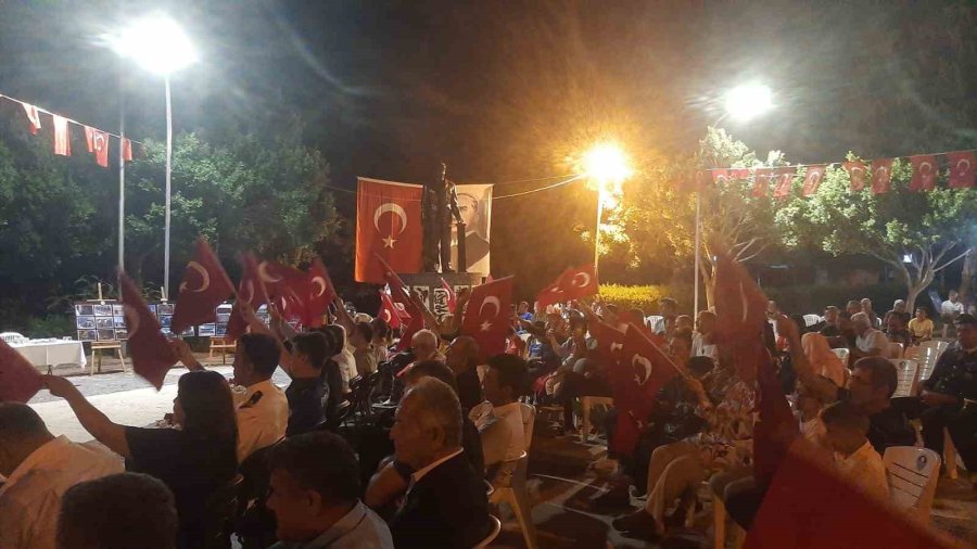 Bozyazı’da 15 Temmuz Şehitleri Anıldı