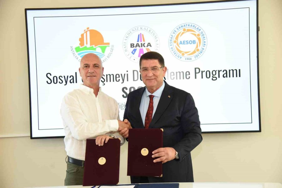 Aesob Ve Aosb Arasında Genç Antalya -m Projesi İşbirliği Protokolü