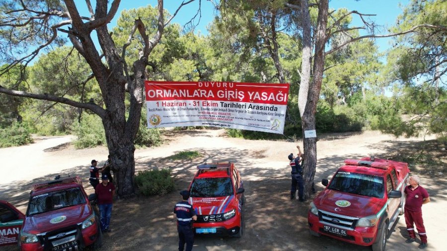 Antalya’da Jandarma Orman Denetimlerini Sıklaştırdı