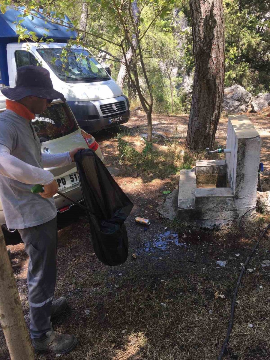 Kemer Belediyesi’nden Kırsal Kesimlerde Temizlik Çalışması