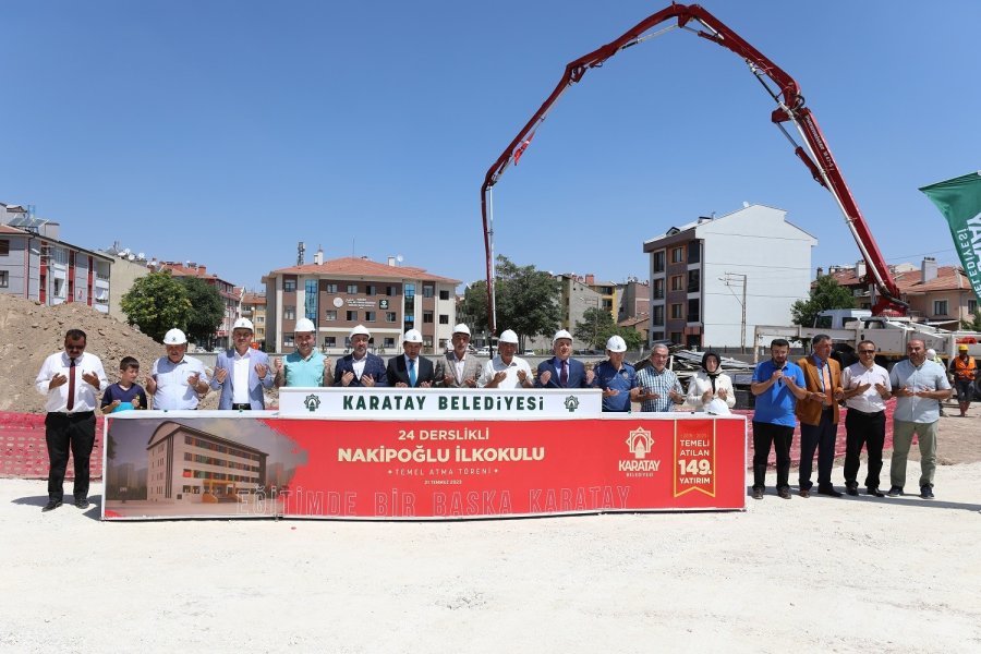 Karatay Belediyesi Osman Benliler İlkokulu’nun Temelini Attı