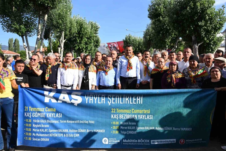 Kaş’ta Yayla Şenlikleri Coşkusu