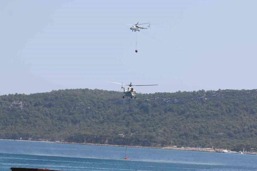 Kemer Yangınının 3’üncü Günde Etrafı Çevrildi