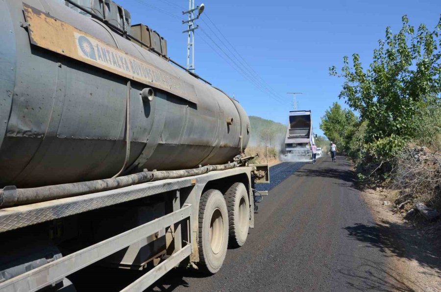 Alanya Beldibi Yolunda Asfalt Çalışmaları Başladı