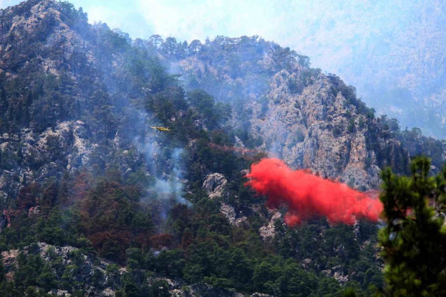 Antalya Kemer’deki Orman Yangını 4. Gününde Devam Ediyor