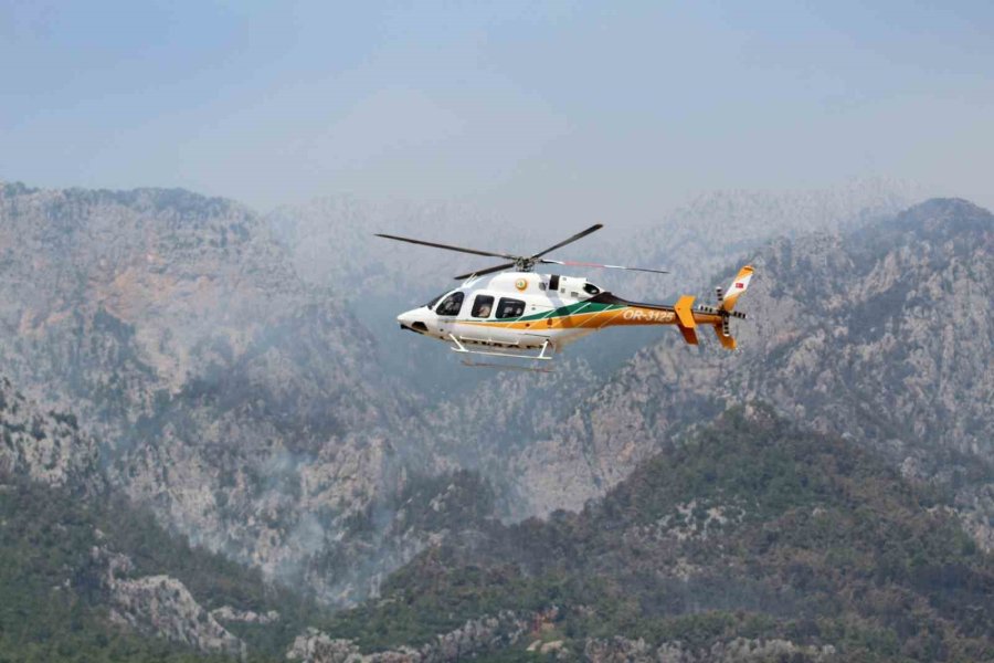 Antalya Kemer’deki Orman Yangını 4. Gününde Devam Ediyor