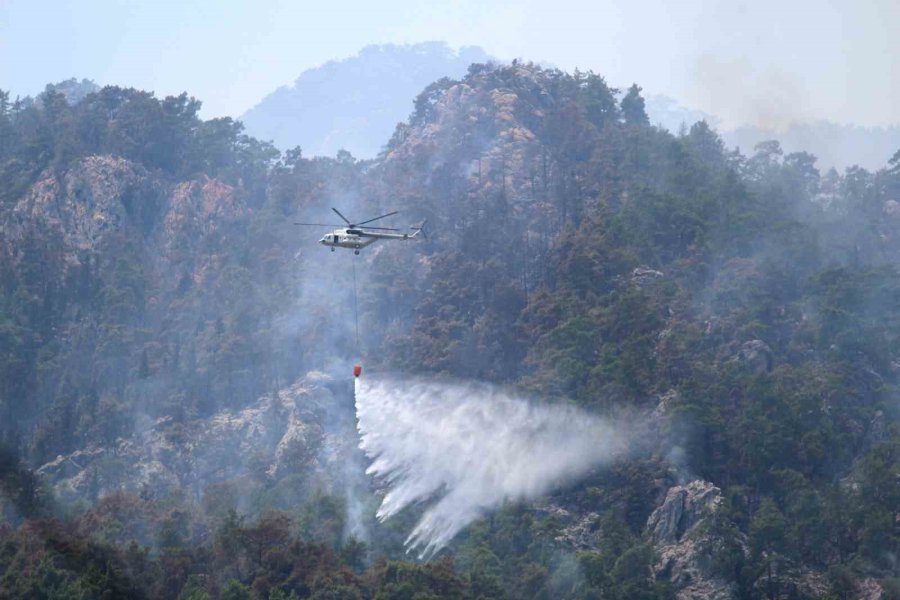 Antalya Kemer’deki Orman Yangını 4. Gününde Devam Ediyor