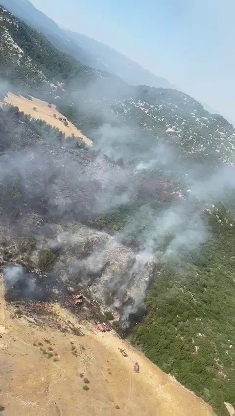 Antalya Kaş’ta Orman Yangını Kontrol Altına Alındı