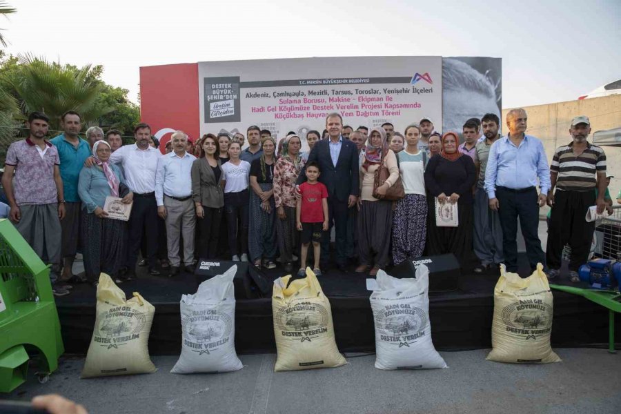 Mersin Büyükşehir Belediyesinden Üreticiye Tarımsal Destek