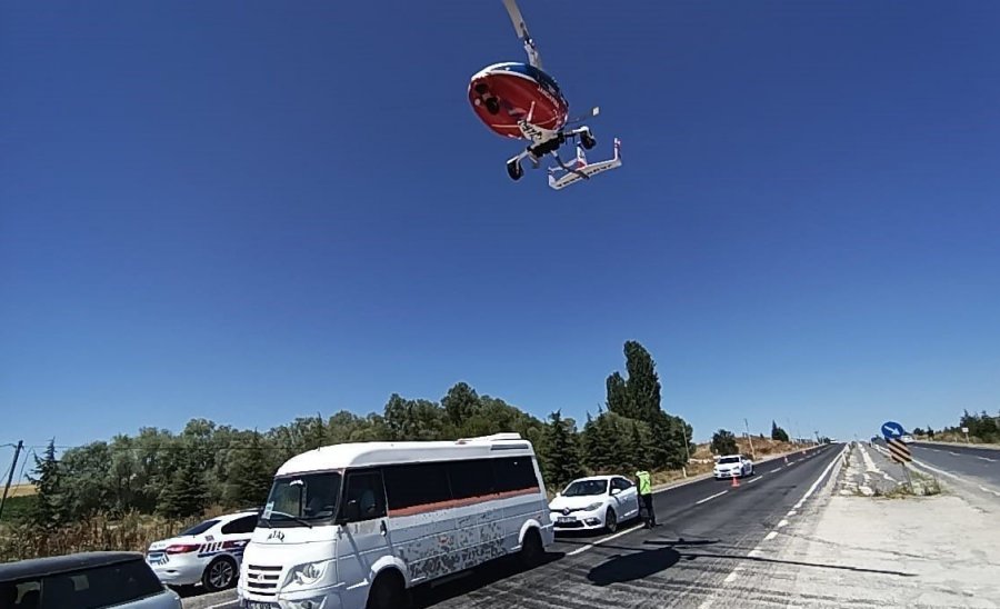 ‘cayrokopter’ Destekli Trafik Denetimi Gerçekleştirildi