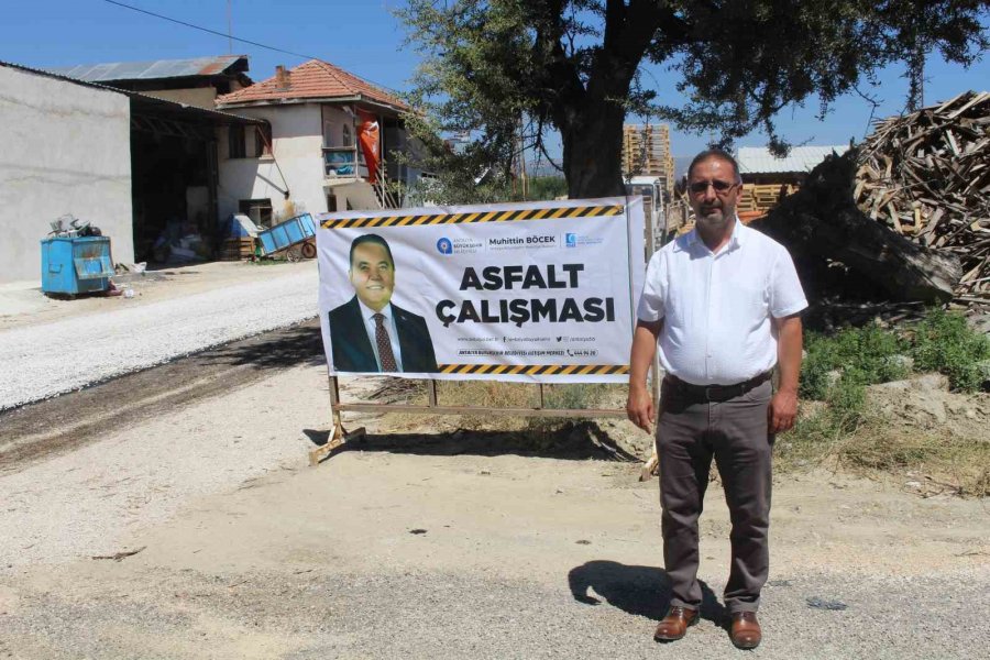 10 Bin Metre Kanalizasyon İmalatının Ardından Asfaltlama Çalışmalarına Başladı